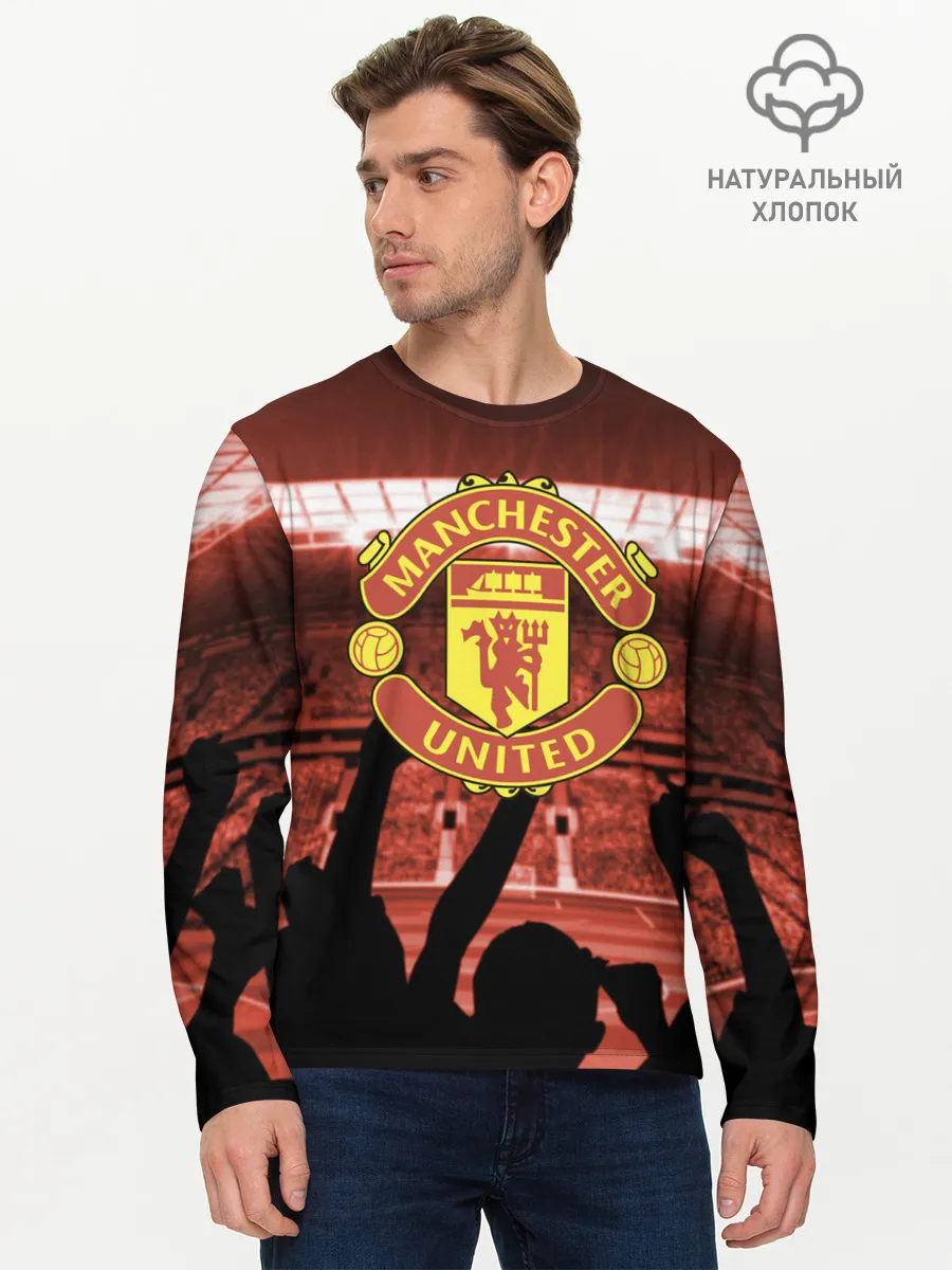 Мужской лонгслив базовый / Manchester United