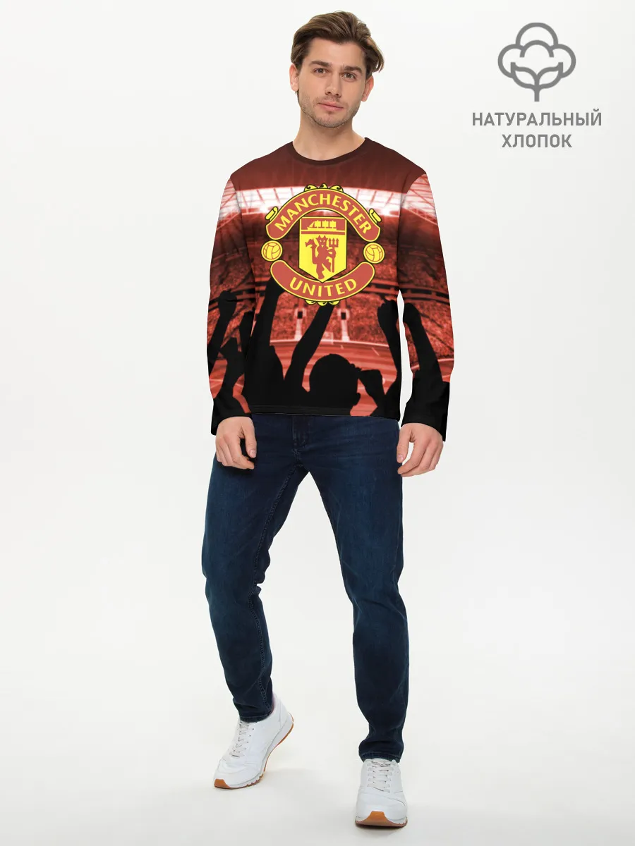 Мужской лонгслив базовый / Manchester United
