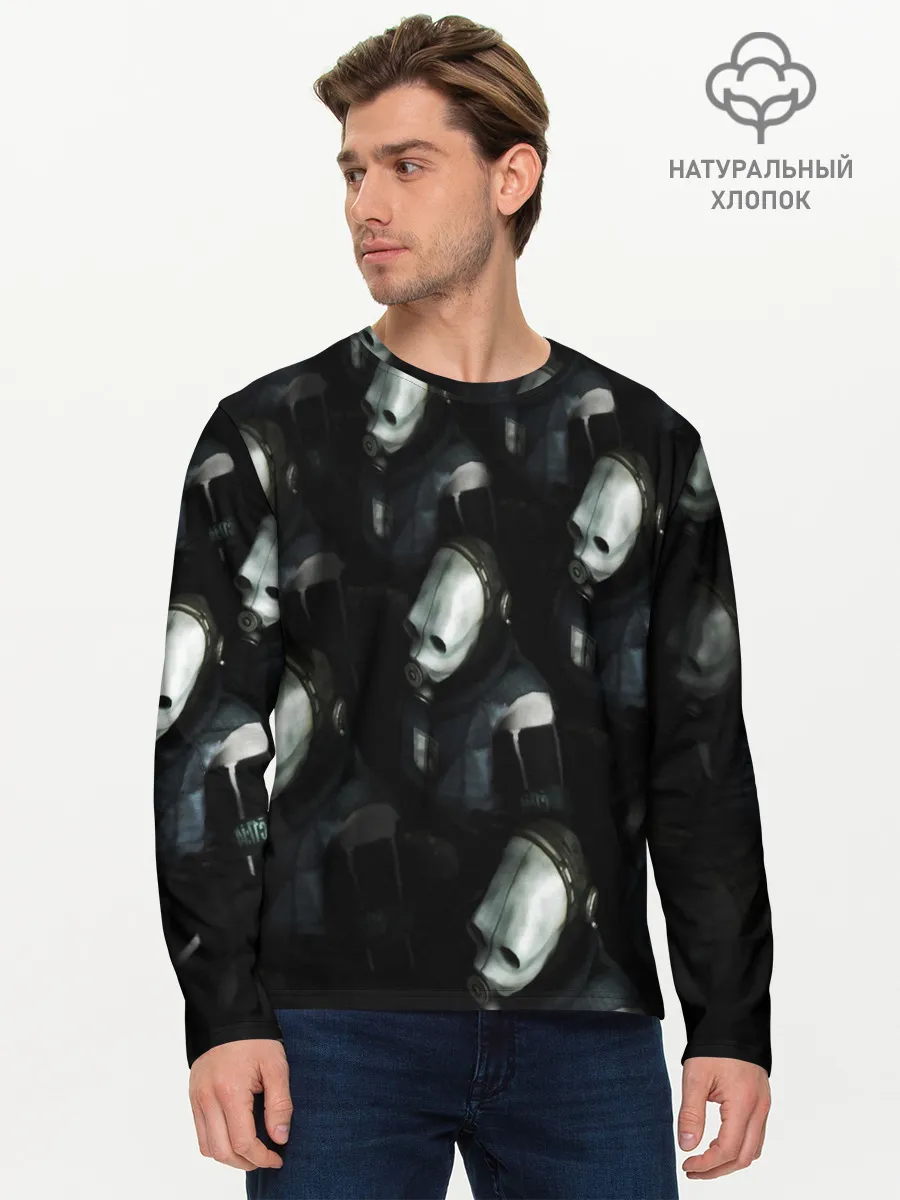 Мужской лонгслив базовый / half-life