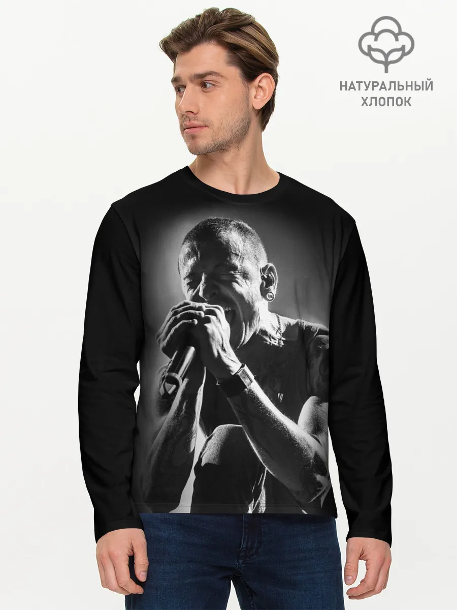 Мужской лонгслив базовый / Chester Bennington Linkin Park