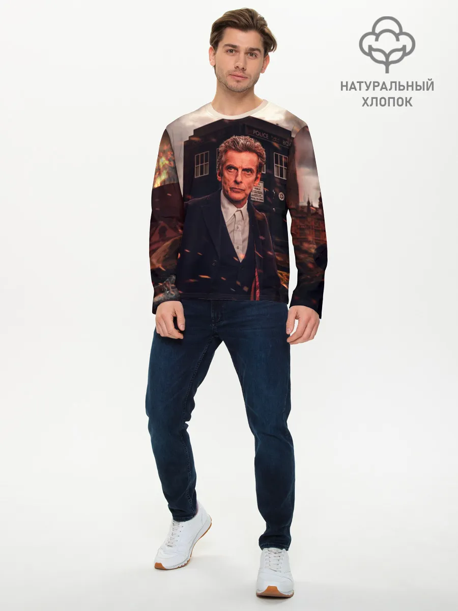 Мужской лонгслив базовый / Доктор Кто