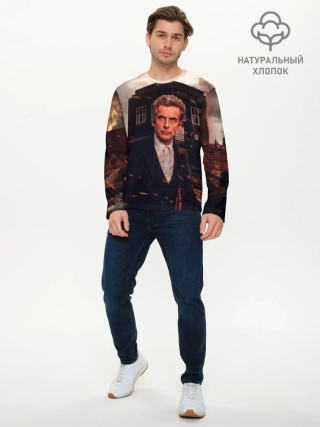 Мужской лонгслив базовый / Доктор Кто