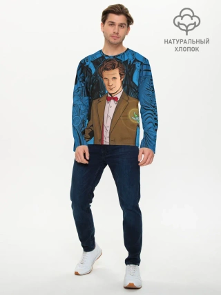 Мужской лонгслив базовый / Доктор Кто