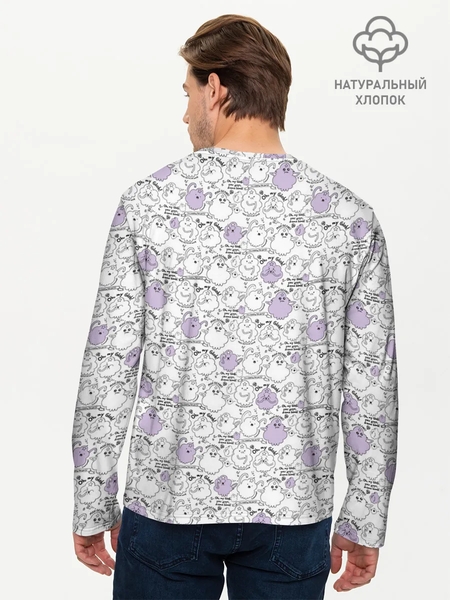 Мужской лонгслив базовый / What the Lump