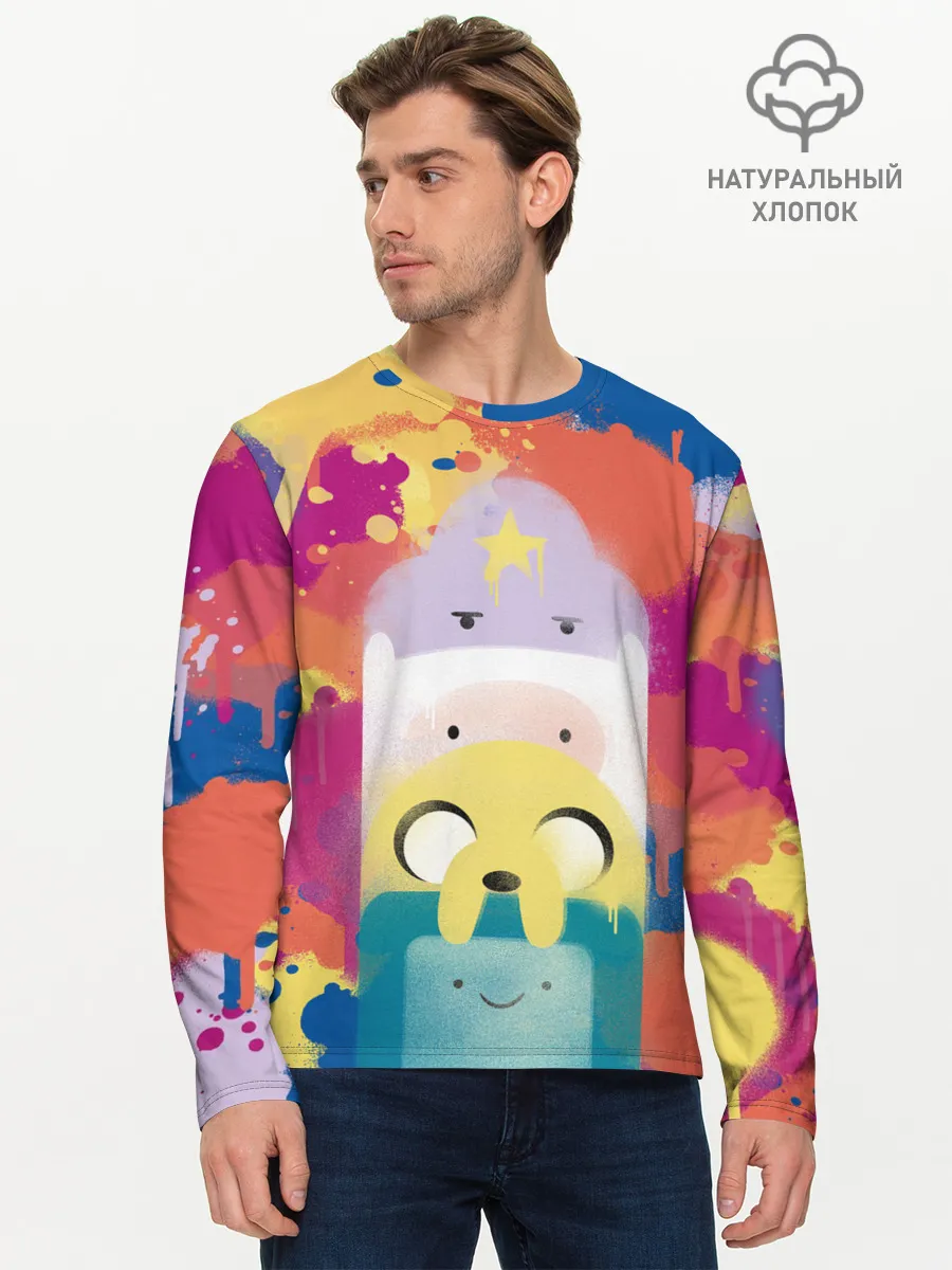 Мужской лонгслив базовый / Adventure Time