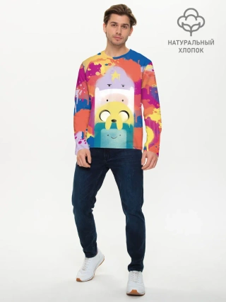 Мужской лонгслив базовый / Adventure Time