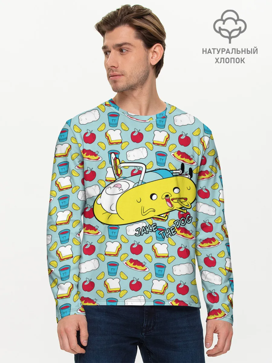 Мужской лонгслив базовый / Jake the Dog