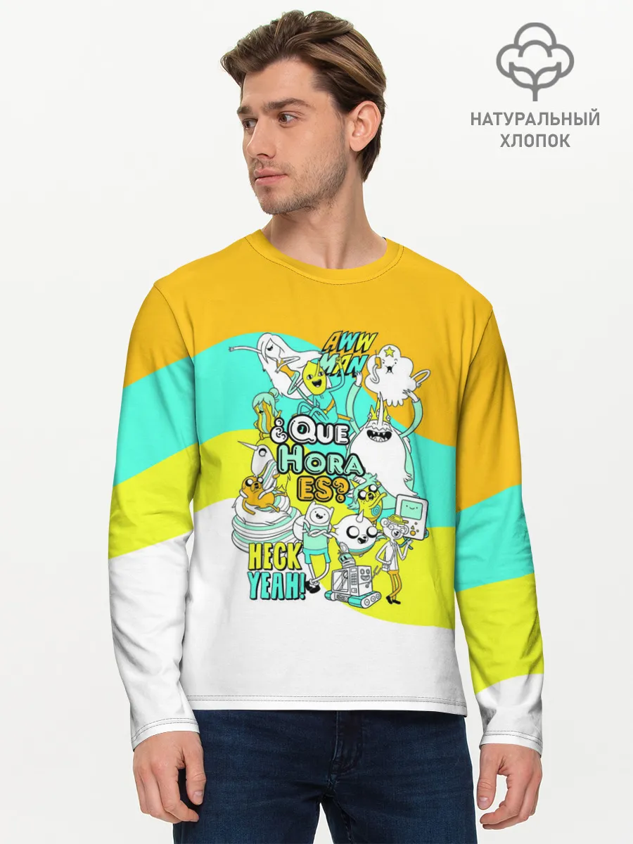 Мужской лонгслив базовый / Adventure Time