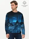 Мужской лонгслив базовый / Северное сияние