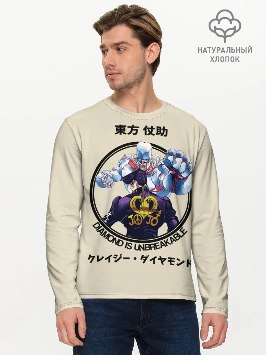 Мужской лонгслив базовый / Приключения ДжоДжо