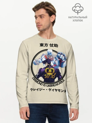 Мужской лонгслив базовый / Приключения ДжоДжо