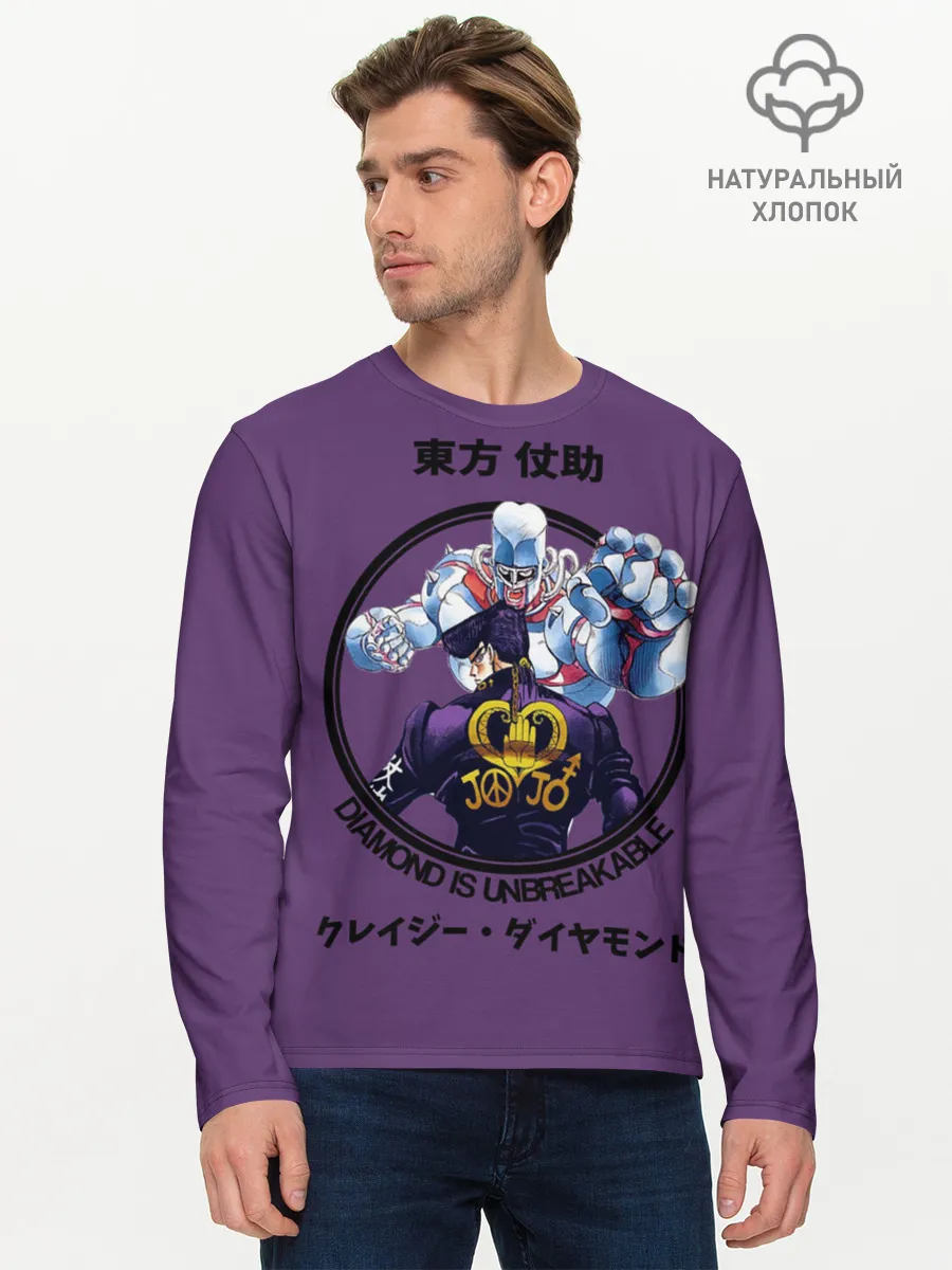 Мужской лонгслив базовый / Приключения ДжоДжо