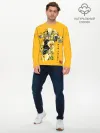 Мужской лонгслив базовый / За вардо на желтом