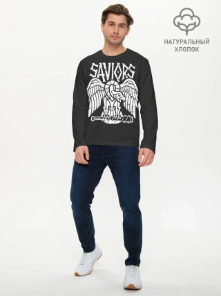 Мужской лонгслив базовый / Ходячие мертвецы Saviors
