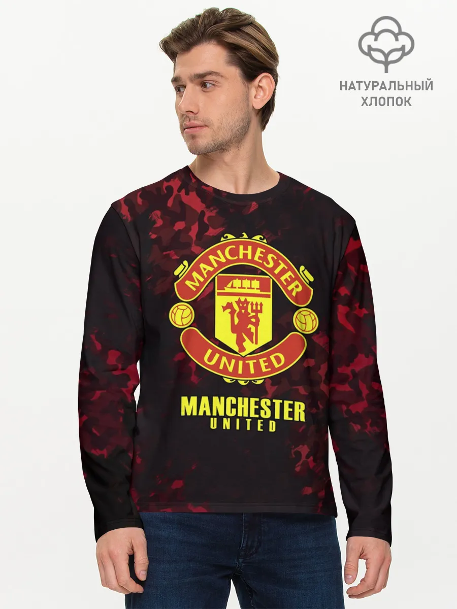 Мужской лонгслив базовый / Manchester United