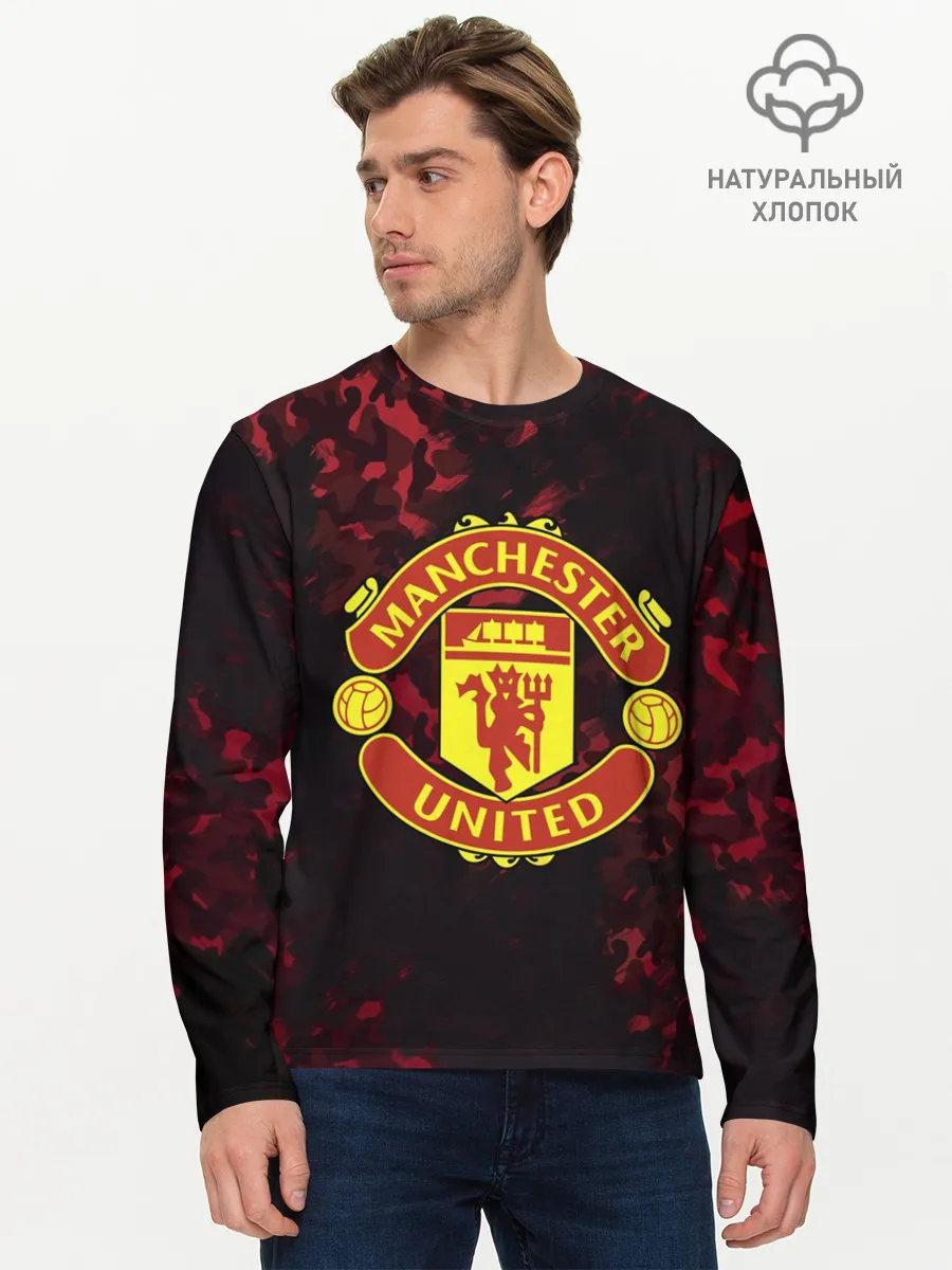 Мужской лонгслив базовый / Manchester United