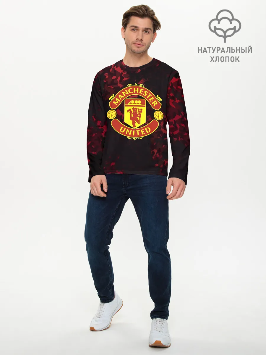 Мужской лонгслив базовый / Manchester United