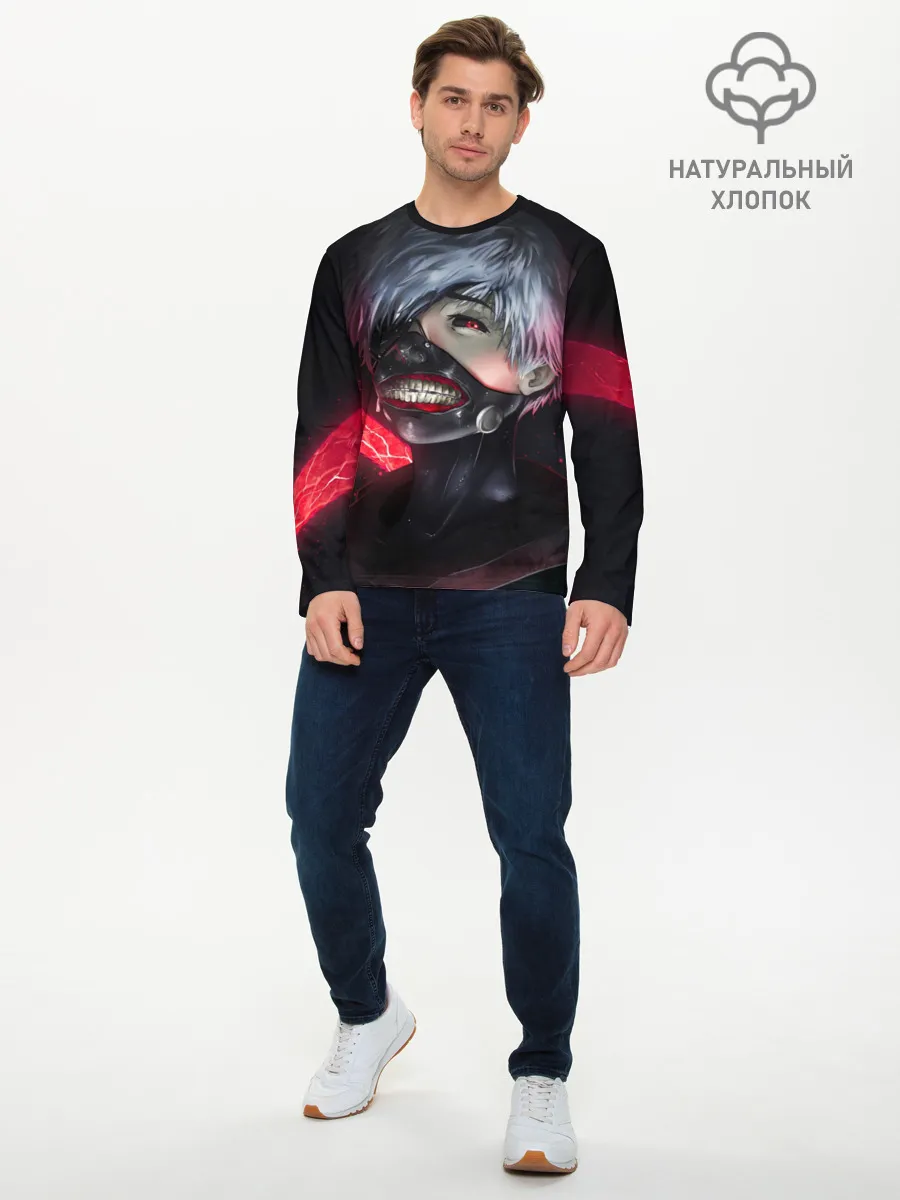 Мужской лонгслив базовый / Токийский Гуль