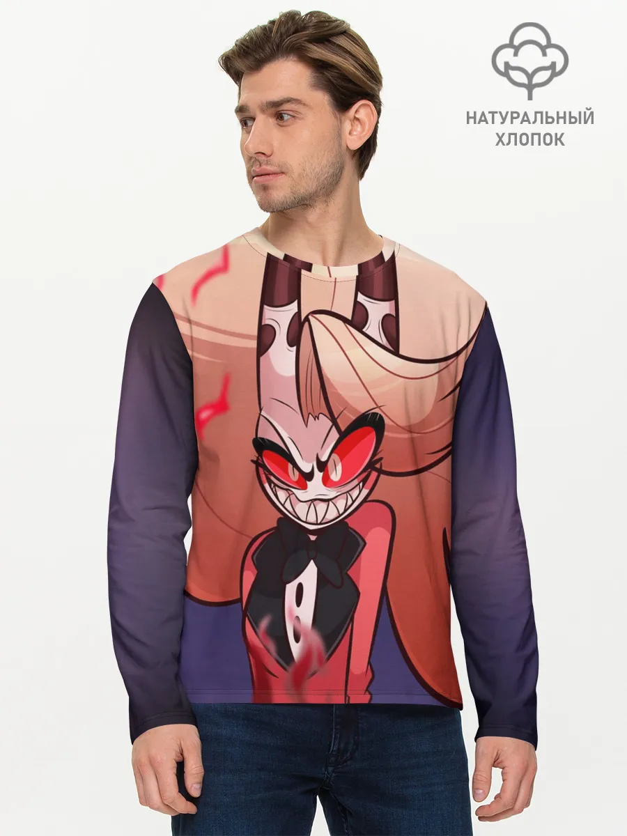 Мужской лонгслив базовый / Hazbin Hotel. Charlie
