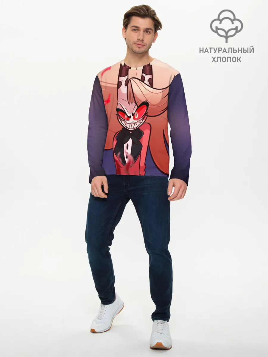Мужской лонгслив базовый / Hazbin Hotel. Charlie