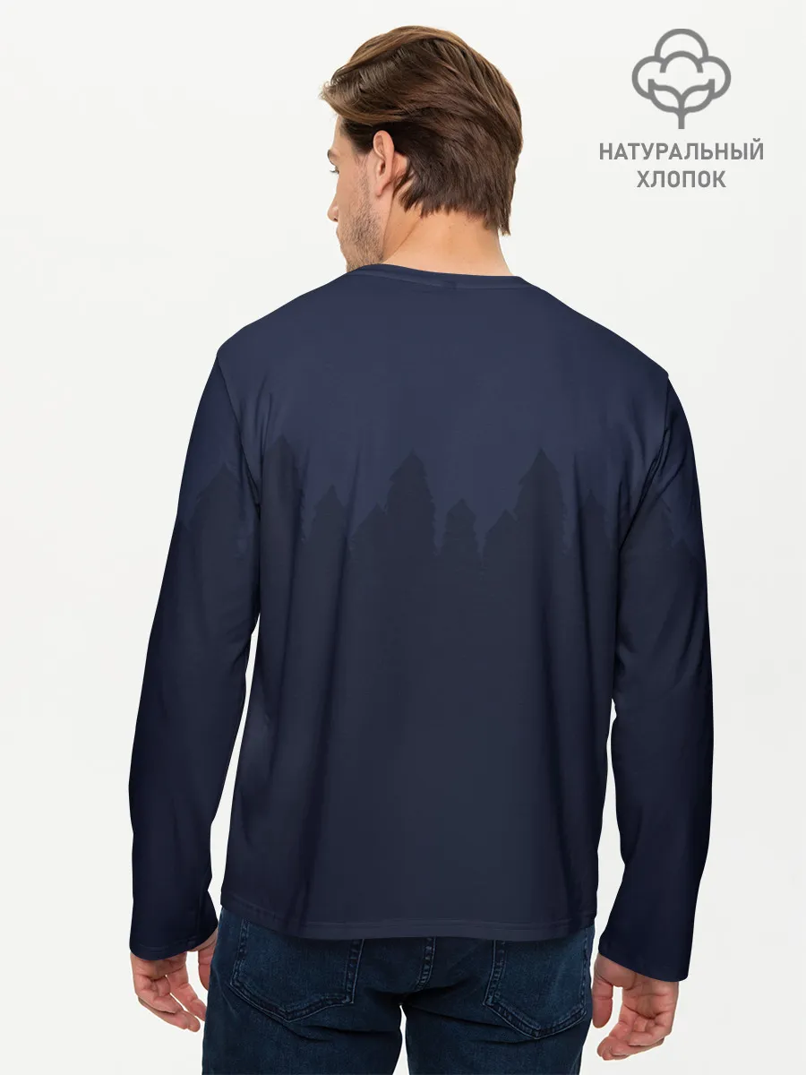 Мужской лонгслив базовый / Rust