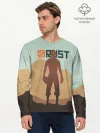 Мужской лонгслив базовый / Rust