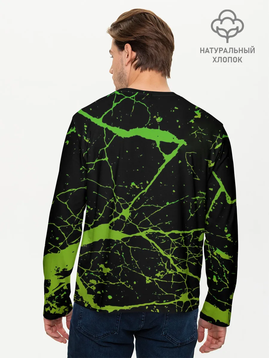 Мужской лонгслив базовый / Брызги Красок