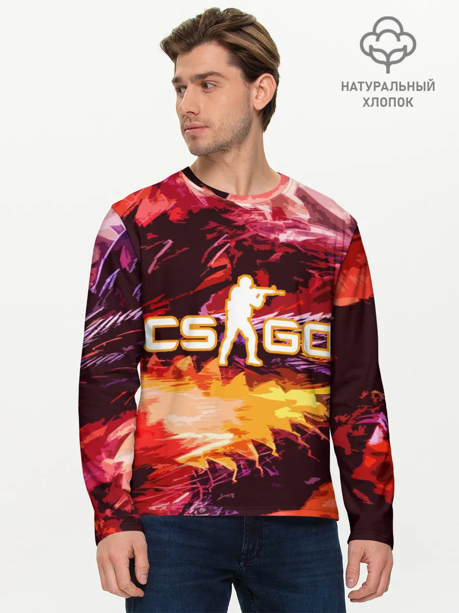 Мужской лонгслив базовый / CS GO