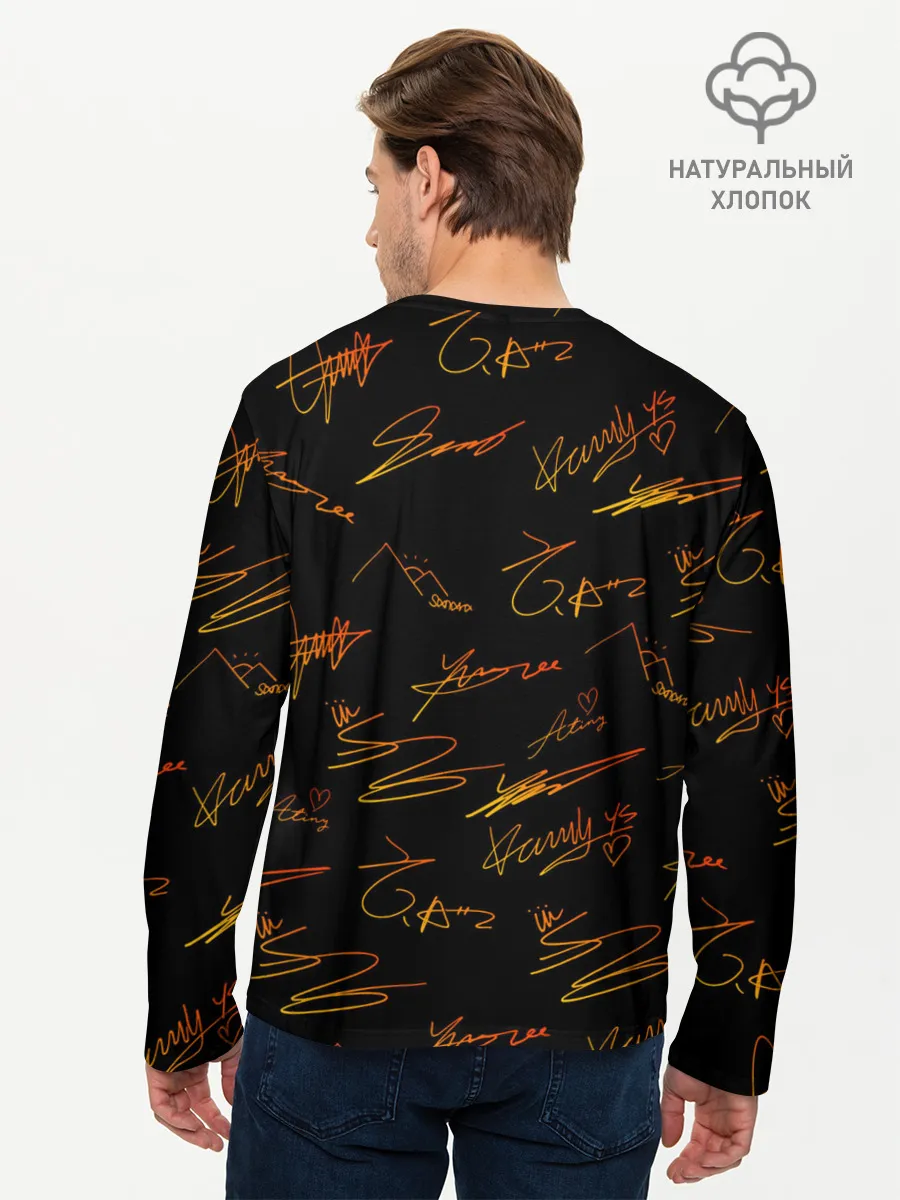 Мужской лонгслив базовый / ATEEZ АВТОГРАФЫ