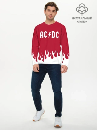 Мужской лонгслив базовый / AC DC