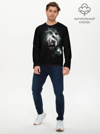 Мужской лонгслив базовый / Токийский гуль