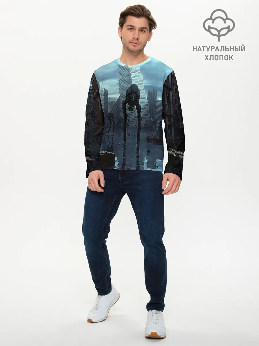 Мужской лонгслив базовый / Халф-лайф