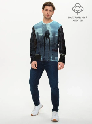 Мужской лонгслив базовый / Халф-лайф