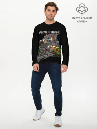 Мужской лонгслив базовый / MINECRAFT