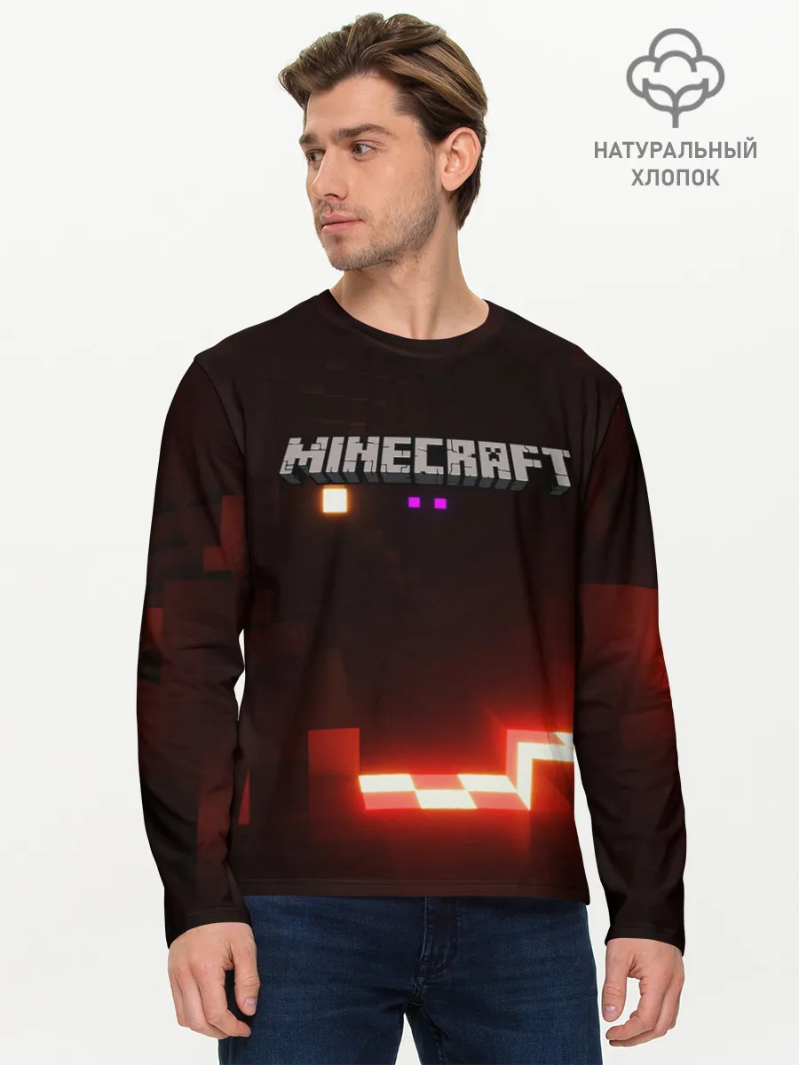 Мужской лонгслив базовый / MINECRAFT
