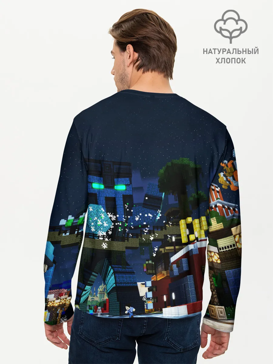 Мужской лонгслив базовый / MINECRAFT