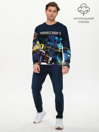 Мужской лонгслив базовый / MINECRAFT