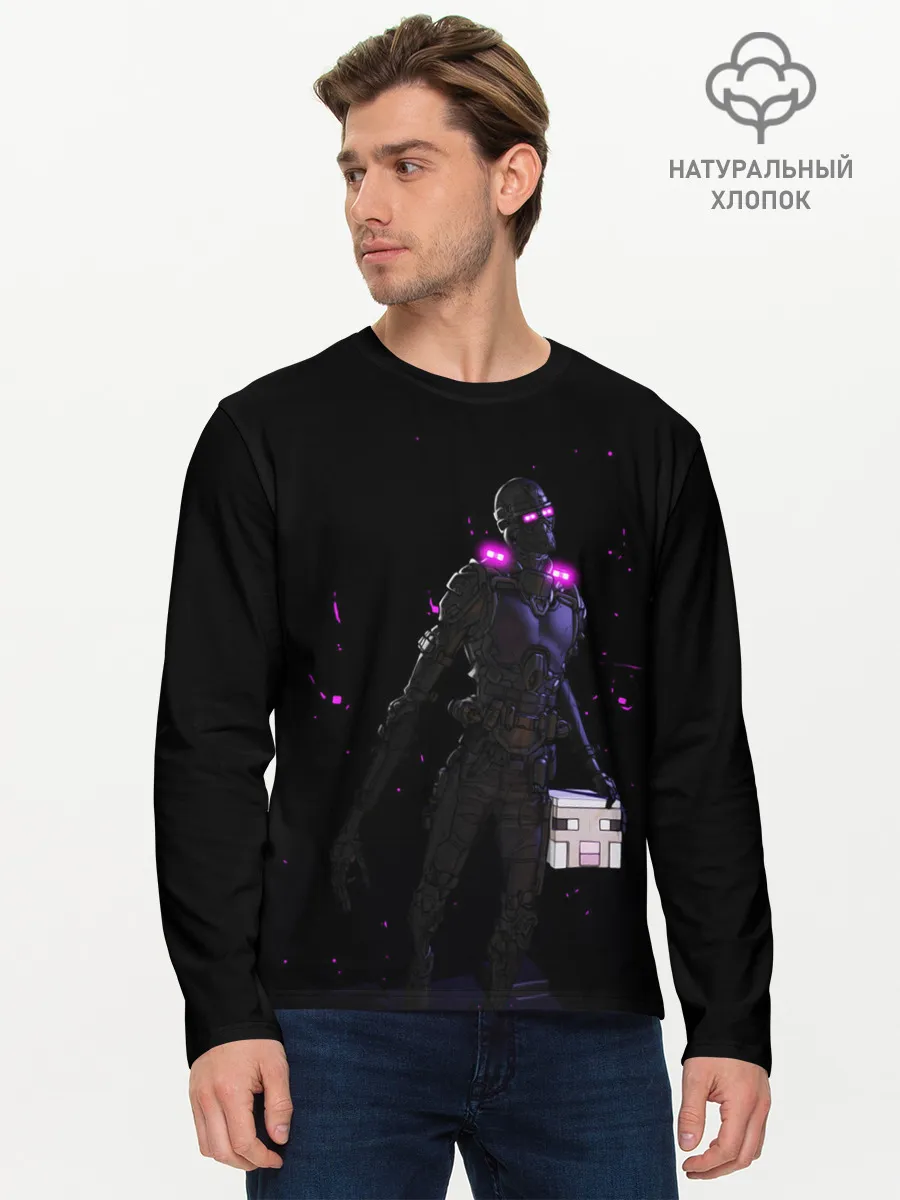 Мужской лонгслив базовый / MINECRAFT