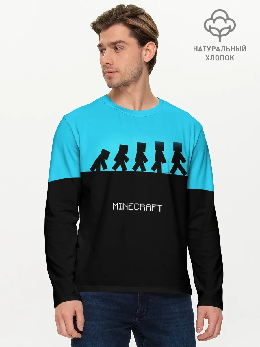Мужской лонгслив базовый / MINECRAFT