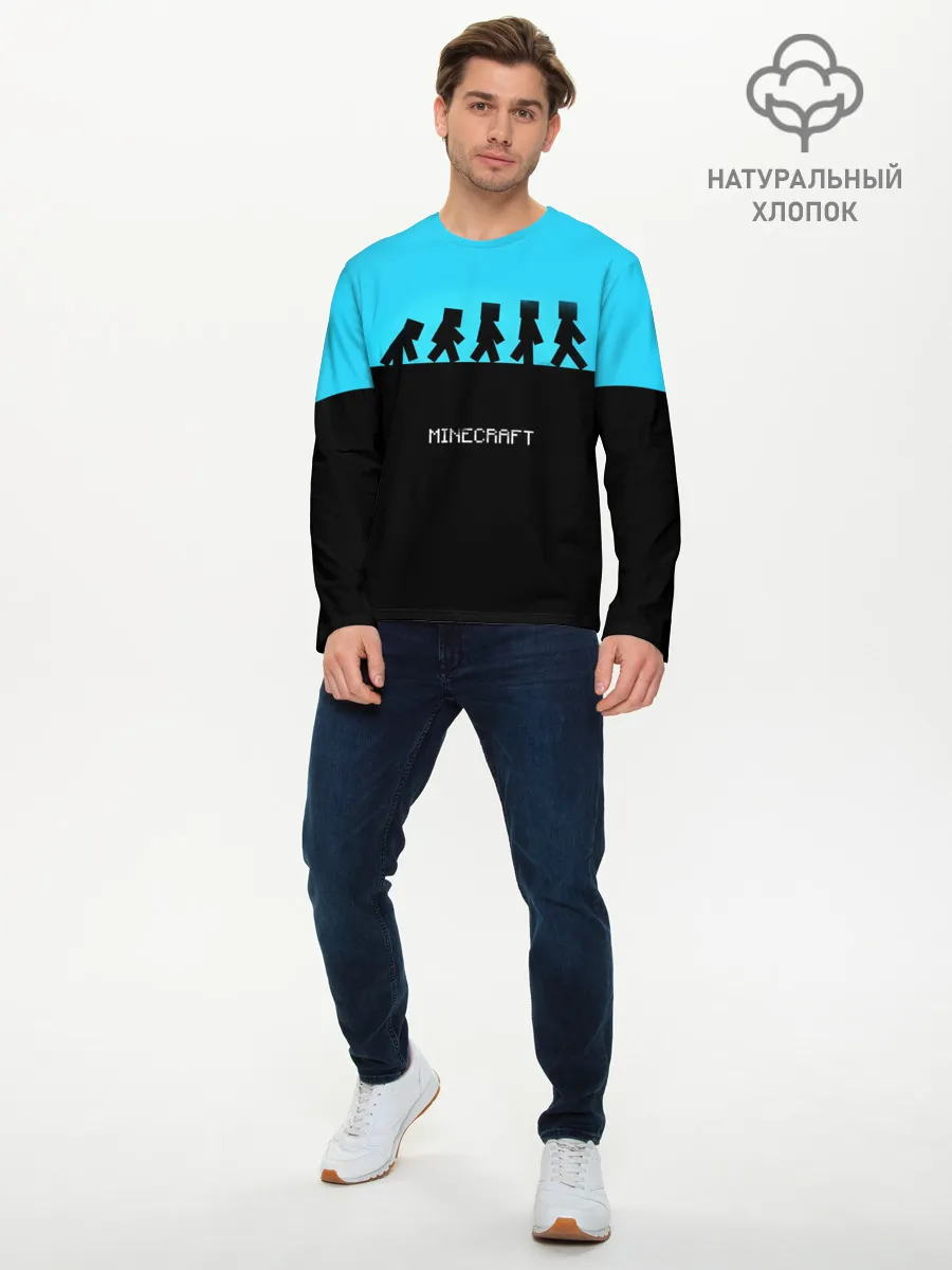Мужской лонгслив базовый / MINECRAFT