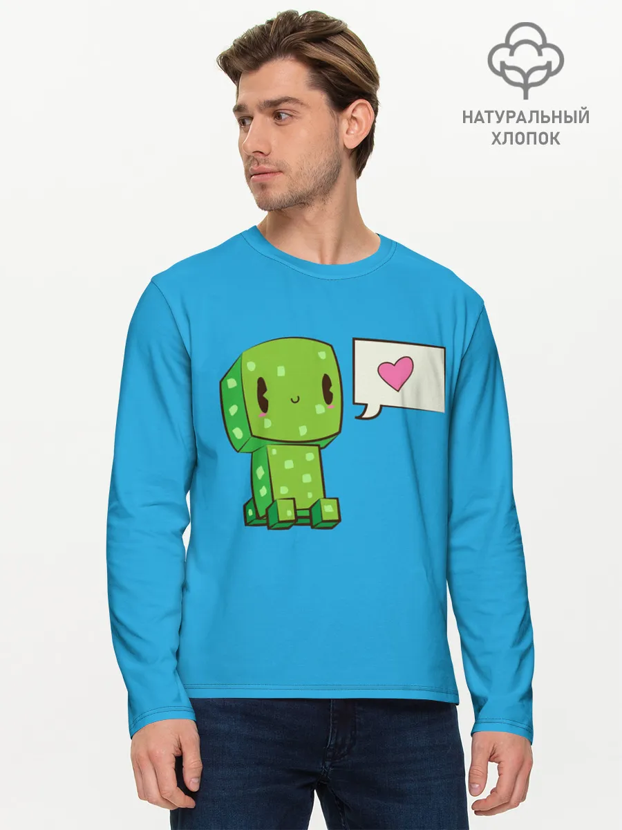 Мужской лонгслив базовый / MINECRAFT