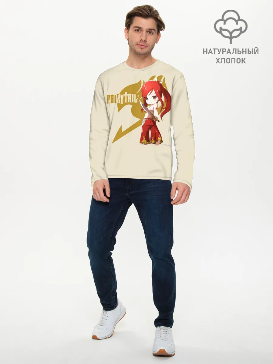 Мужской лонгслив базовый / Хвост Феи