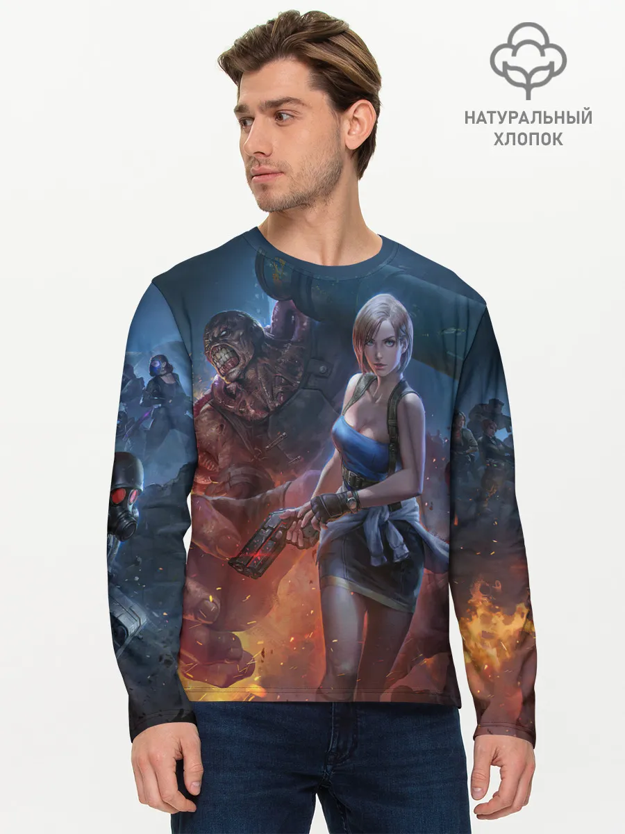 Мужской лонгслив базовый / RESIDENT EVIL | ОБИТЕЛЬ ЗЛА