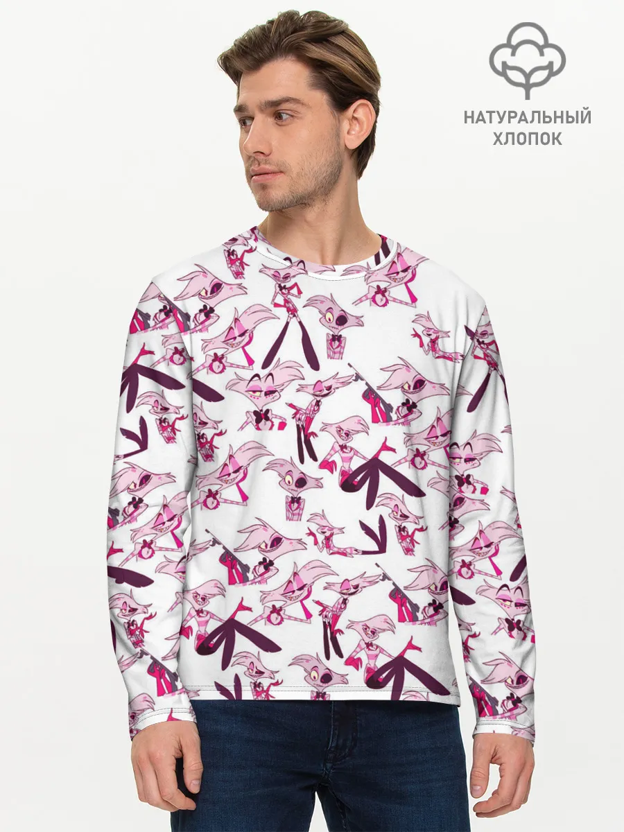 Мужской лонгслив базовый / Hazbin Hotel: Angel Dust