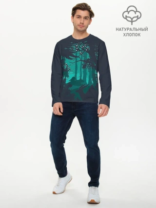 Мужской лонгслив базовый / Принцесса Мононоке