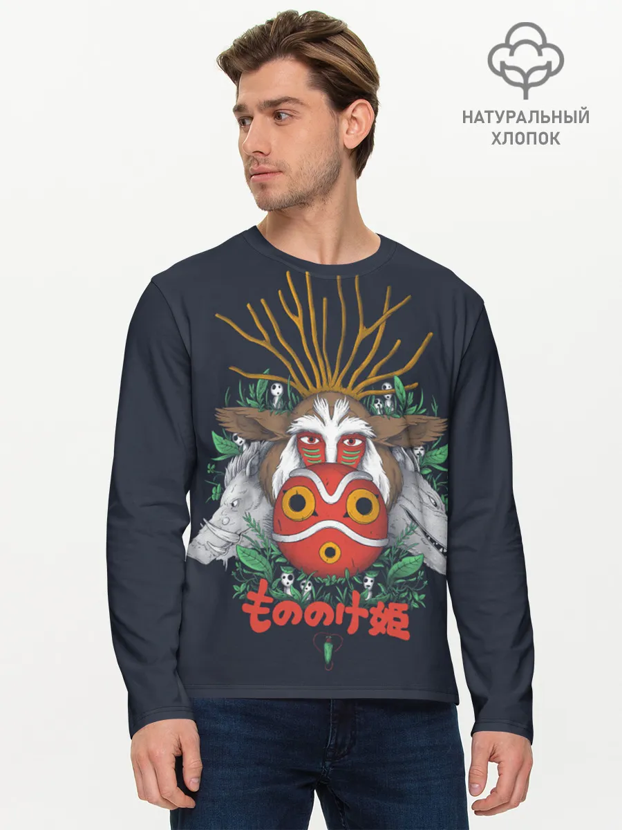 Мужской лонгслив базовый / Princess Mononoke