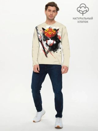 Мужской лонгслив базовый / Princess Mononoke