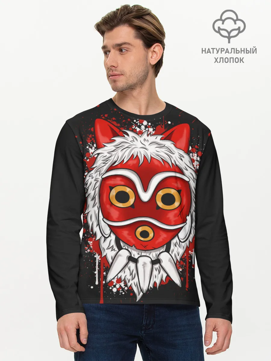 Мужской лонгслив базовый / Принцесса Мононоке