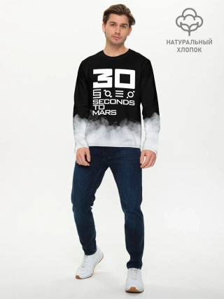 Мужской лонгслив базовый / 30 Seconds To Mars