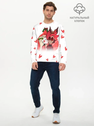 Мужской лонгслив базовый / ОТЕЛЬ ХАЗБИН НОВОГОДНИЙ